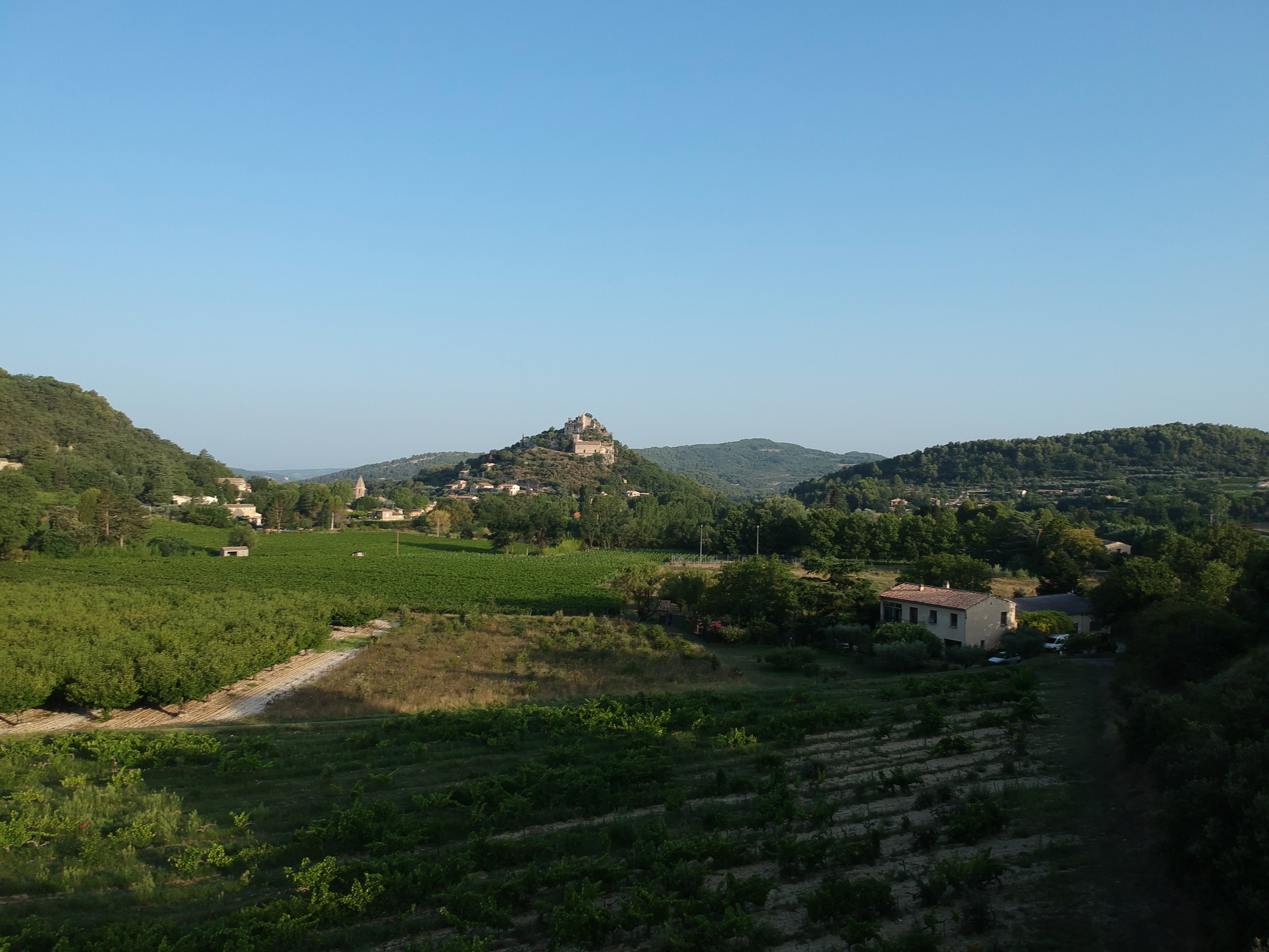 Vue aérienne du domaine